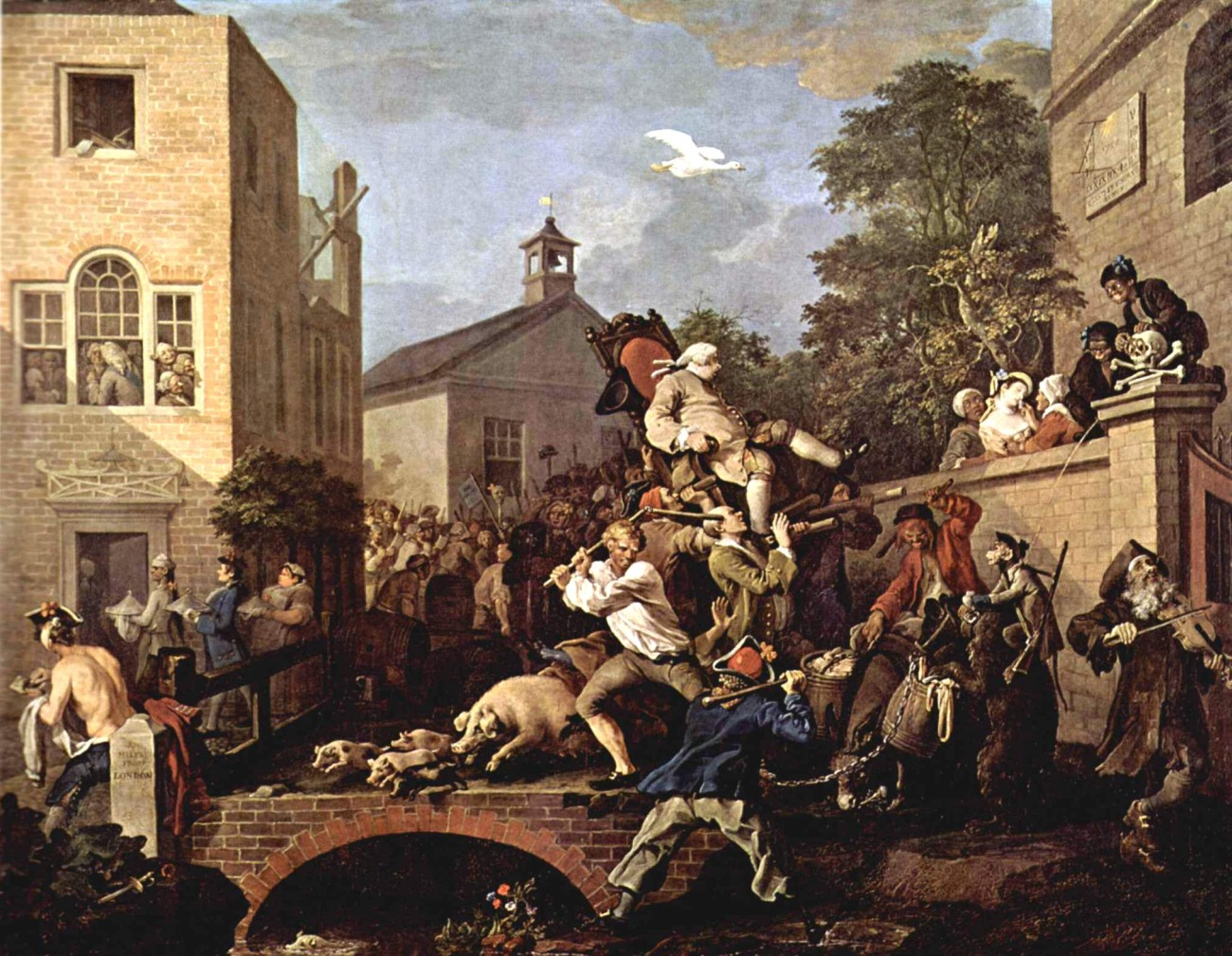 Wiliam Hogarth - Der Triumphzug des Abgeordneten, 1754/55